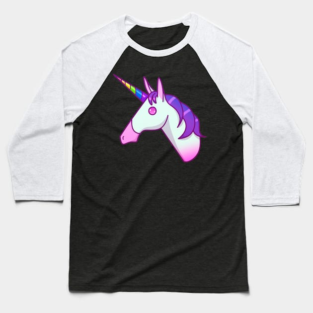 Unicorn emoji Baseball T-Shirt by 2dsandy